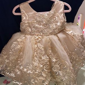 Formal gold dress